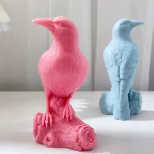 3D Branch Crow Candle Silicone Mold DIY Handmade Aroma Candle Creative Crow Desktop Home Furnishings Epoxy Resin Molds 1